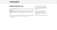 Desktop Screenshot of hotelwilenski.pl